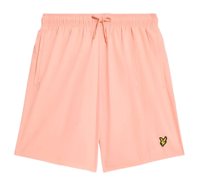 Swimming Trunks Lyle & Scott Men Plain Coral Stand