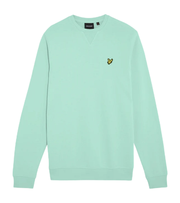 Jumper Lyle & Scott Men Crew Neck Aquamarine