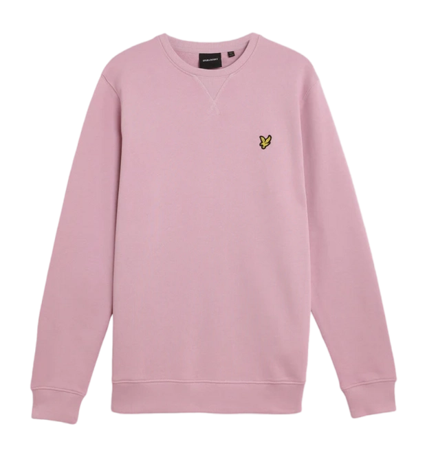 Jumper Lyle & Scott Men Crew Neck Pink Light