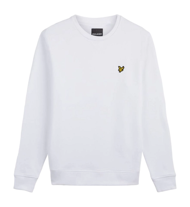 Jumper Lyle & Scott Men Crew Neck White