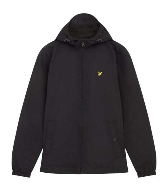 Jacket Lyle & Scott Men Zip Through Hooded Jet Black