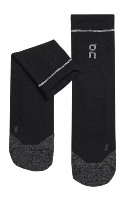 Running Socks On Running Unisex Merino Ultra Black