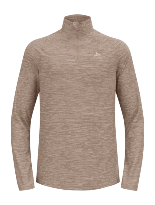 Long Sleeve Shirt Odlo Men Mid Layer 1/2 Zip Essential Thermal Cinder Melange