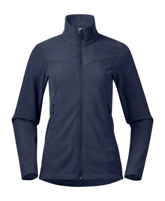 Zip Sweatshirt Bergans Women Finnsnes Fleece Jacket Navy Blue