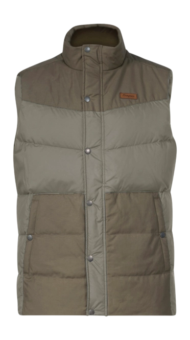 Body Warmer Bergans Men Nordmarka Outdoor Down Vest Green Mud