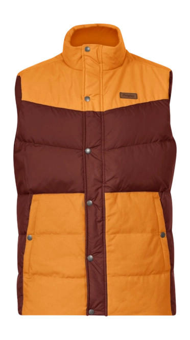 Body Warmer Bergans Men Nordmarka Outdoor Down Vest Amarone Red/Golden Field