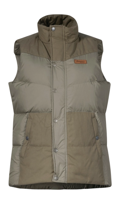 Body Warmer Bergans Women Nordmarka Outdoor Down Vest Green Mud