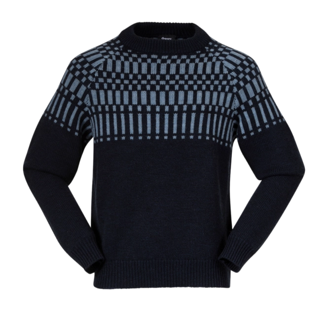 Jumper Bergans Men Nordmarka Merino Jumper Navy Blue/Husky Blue