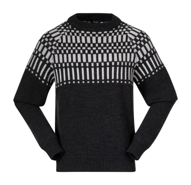 Jumper Bergans Men Nordmarka Merino Jumper Dark Shadow Grey/Aluminium