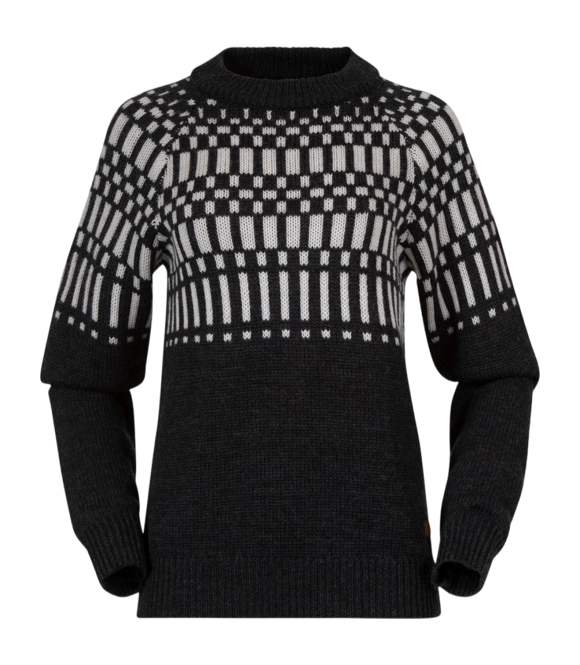 Jumper Bergans Women Nordmarka Merino Jumper Dark Shadow Grey/Aluminium