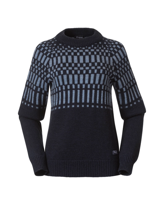 Jumper Bergans Women Nordmarka Merino Jumper Navy Blue/Husky Blue