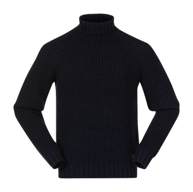 Jumper Bergans Men Nordmarka Merino High Neck Jumper Navy Blue