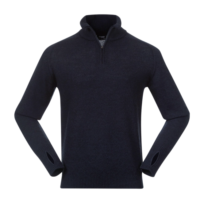 Jumper Bergans Men Ulriken Light Merino Jumper Navy Blue