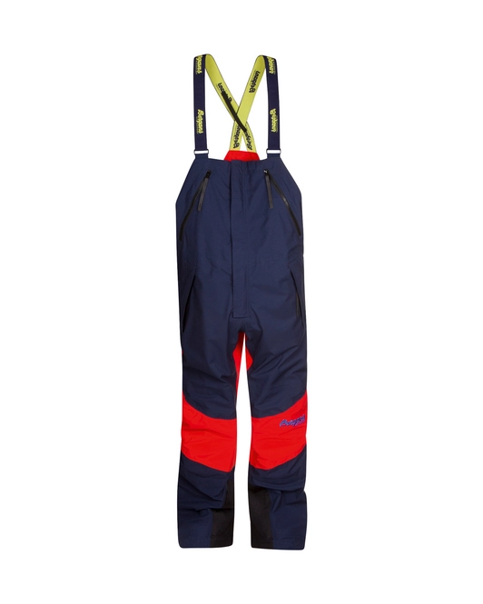 Ski Trousers Bergans Unisex Arctic Expedition Salopette Navy Blue/Bright Red