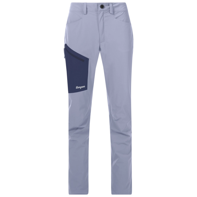 Trousers Bergans Women Vaagaa Light Softshell Pants Husky Blue/Navy Blue