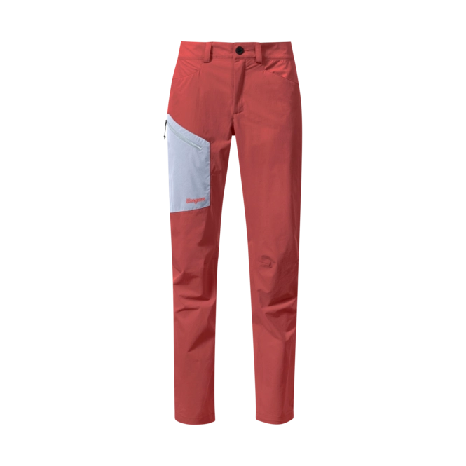 Trousers Bergans Women Vaagaa Light Softshell Pants Rusty Dust/Husky Blue