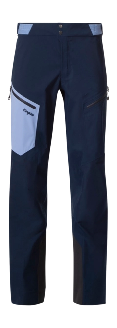 Trousers Bergans Women Tind 3L Shell Pants Navy Blue/Blueberry Milk