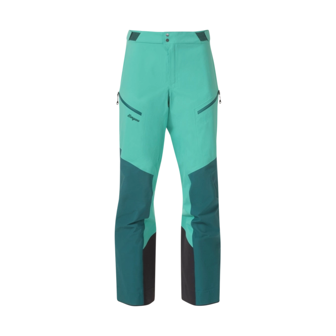 Trousers Bergans Women Tind 3L Shell Pants Light Malachite Green/Malachite Green