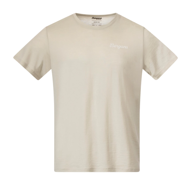 T-Shirt Bergans Men Rabot Emblem Wool Tee Chalk Sand 25