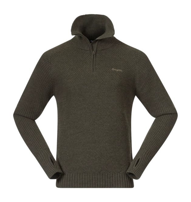 Jumper Bergans Men Ulriken Jumper Dark Green Mud 25