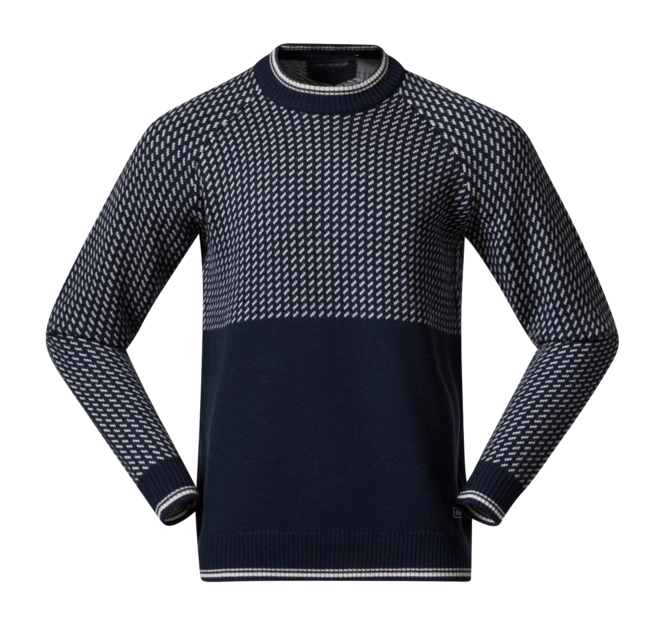 Jumper Bergans Men Alvdal Wool Jumper Navy Blue/Vanilla White 25