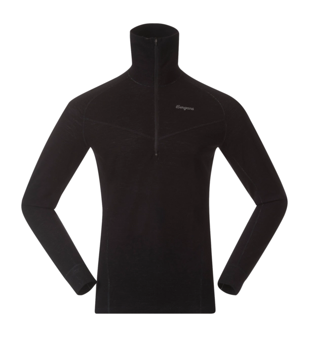 Jumper Bergans Men Inner: Dual Merino Half Zip Black