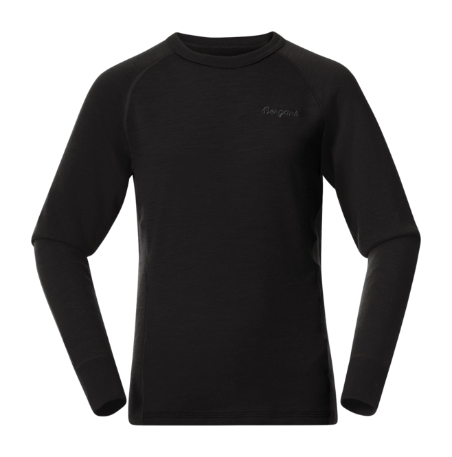 Long Sleeve T-Shirt Bergans Kids Inner: Dual Merino Junior Long Sleeve Black