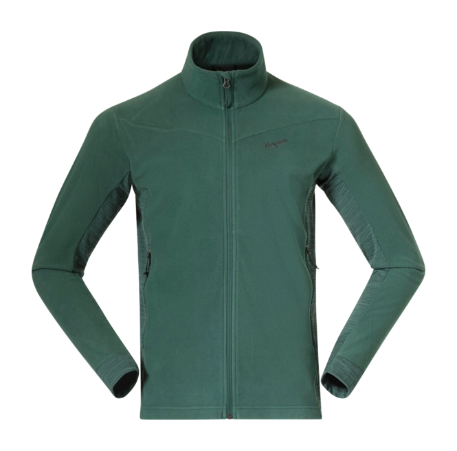 Zip Sweatshirt Bergans Men Rabot Fleece Midlayer Jacket Duke Green