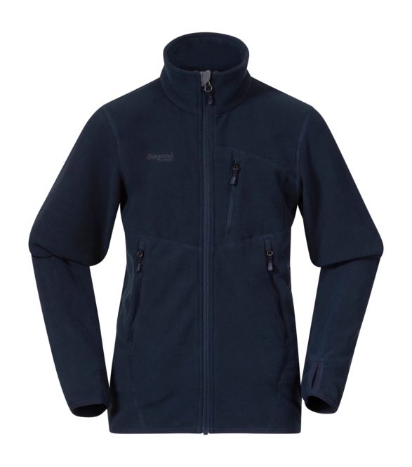 Zip Sweatshirt Bergans Boys Runde Youth Jacket Navy Blue