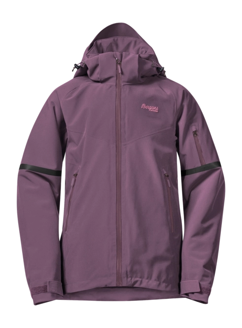 Jacket Bergans Girls Oppdal Insulated Youth Girl Jacket Dark Ruby Purple