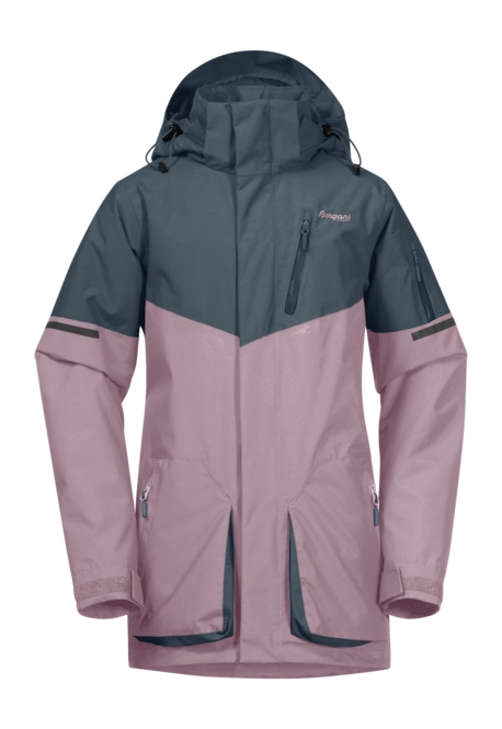 Jacket Bergans Kids Knyken Insulated Youth Jacket Lilac Chalk/Orion Blue