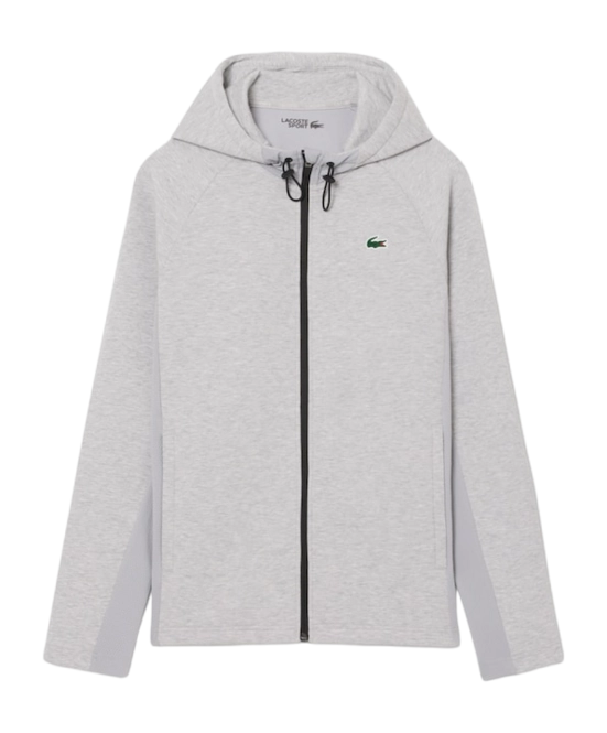 Zip Sweatshirt Lacoste Men SH8914 Silver Chine Elephant Grey
