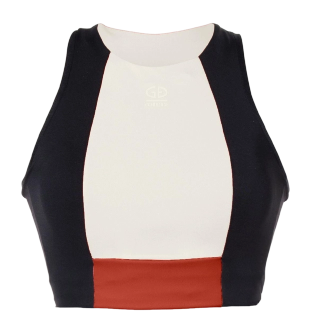 Sports Bra Goldbergh Women Facade Black Champagne