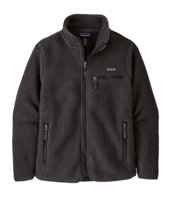 Zip Sweatshirt Patagonia Women Retro Pile Jacket Ink Black