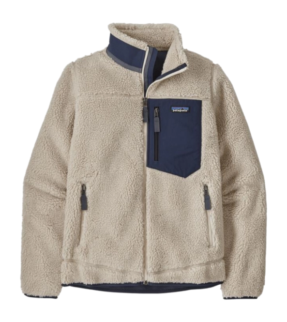 Zip Sweatshirt Patagonia Women Classic Retro-X Jacket Natural w/New Navy