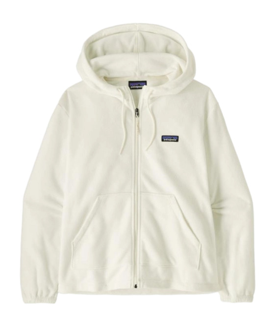 Zip Sweatshirt Patagonia Women Micro D Fleece Hoody Birch White