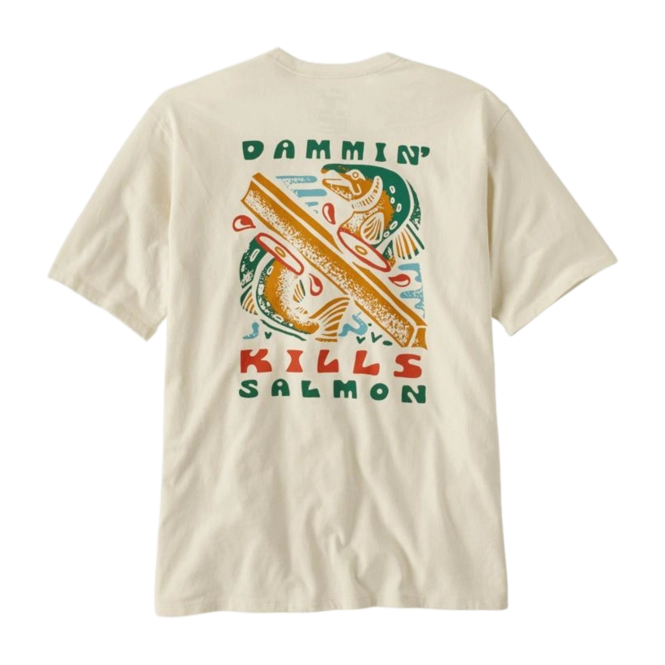 T-Shirt Patagonia Men Take a Stand Responsibili-Tee Dammin' Kills: Birch White
