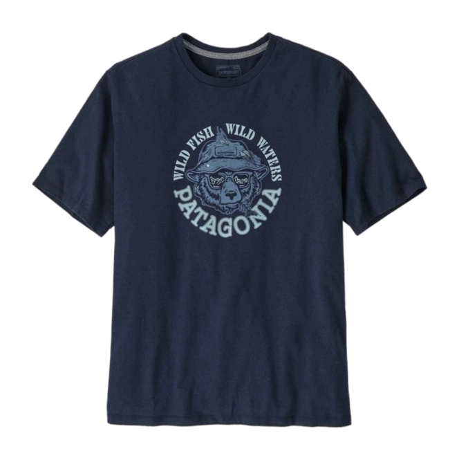 T-Shirt Patagonia Men Take a Stand Responsibili-Tee Wild Grizz: New Navy 25