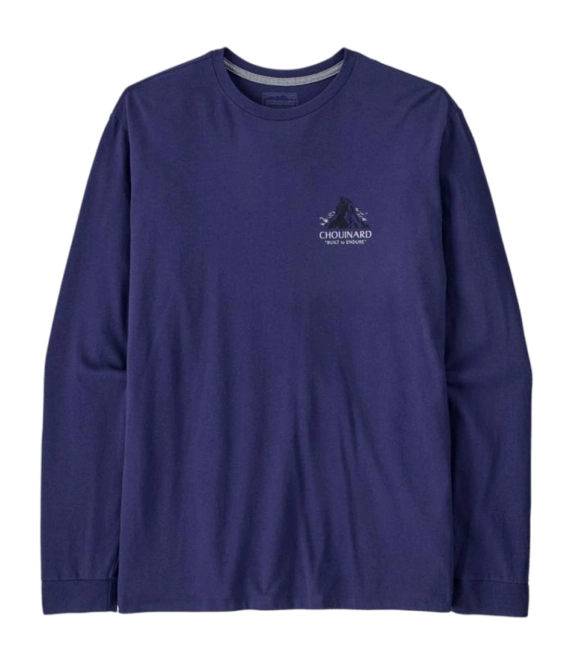 Long Sleeve T-Shirt Patagonia Men Chouinard Crest Responsibili-Tee Solstice Purple