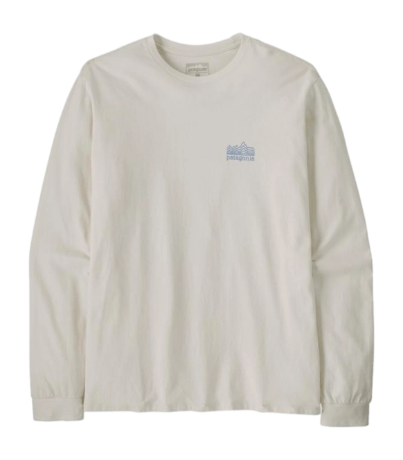 Long Sleeve Shirt Patagonia Unisex Strataspire Responsibili-Tee Birch White