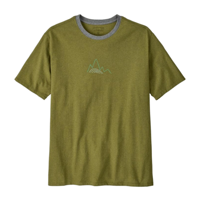 T-Shirt Patagonia Men Berm Logo Responsibili-Tee Graze Green