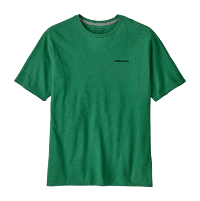 T-Shirt Patagonia Men P-6 Logo Responsibili-Tee P-6 Outline: Heartleaf Green 25