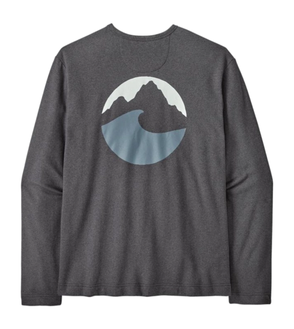 Long Sleeve Shirt Patagonia Men LW Applied Imagination Wildrise Crew Ink Black