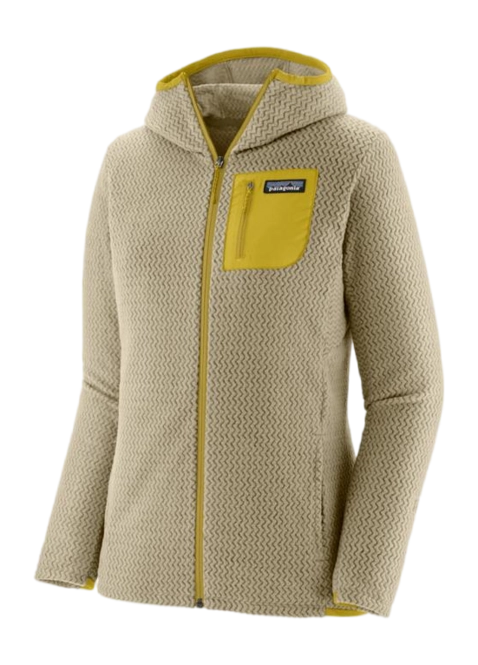 Zip Sweatshirt Patagonia Women R1 Air Full-Zip Hoody Buttercup Yellow
