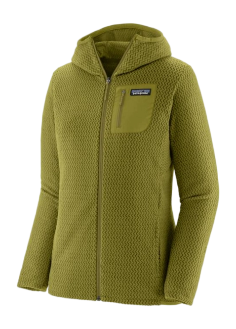 Zip Sweatshirt Patagonia Women R1 Air Full-Zip Hoody Graze Green 25