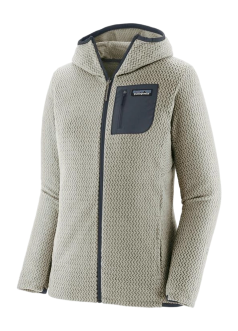 Zip Sweatshirt Patagonia Women R1 Air Full-Zip Hoody Wool White