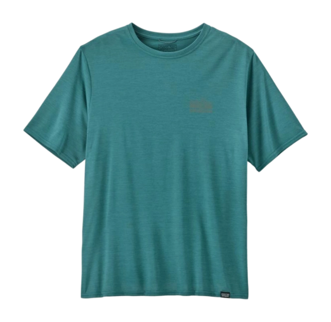 T-Shirt Patagonia Men Capilene Cool Daily Graphic Shirt Strataspire: Wetland Blue X-Dye