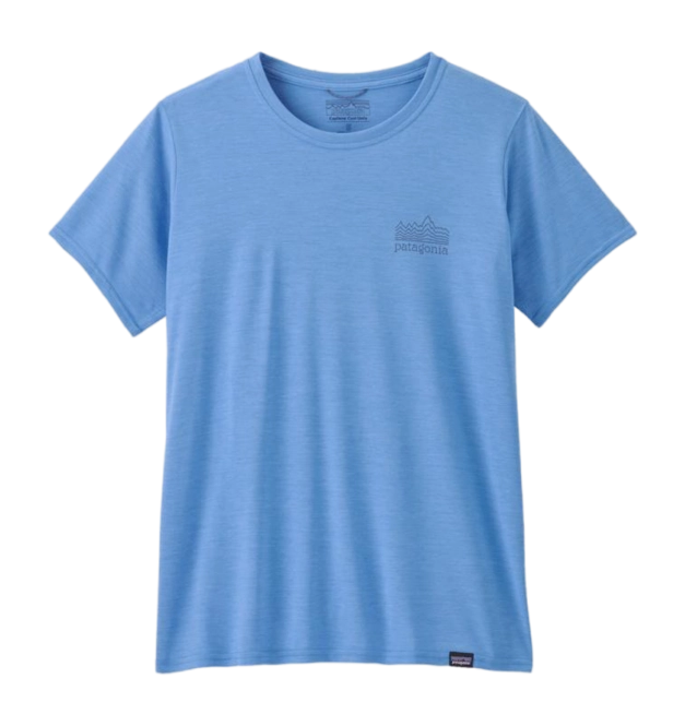 T-Shirt Patagonia Women Capilene Cool Daily Graphic Shirt Strataspire: Abundant Blue X-Dye