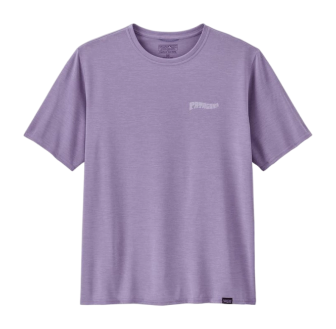 T-Shirt Patagonia Men Capilene Cool Daily Graphic - Waters Forgotten Island: Concrete Purple X-Dye