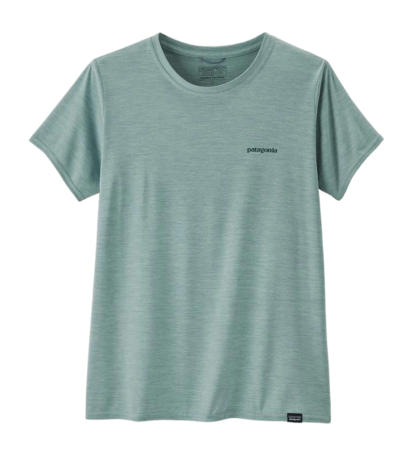 T-Shirt Patagonia Men Capilene Cool Daily Graphic Shirt -Waters Boardshort Logo: Thermal Blue X-Dye